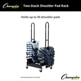 Champion Sports SHOULDER PAD RACK TWO STACKS
