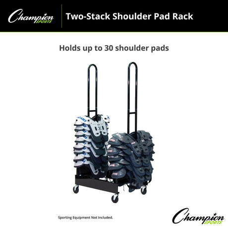 Champion Sports SHOULDER PAD RACK TWO STACKS