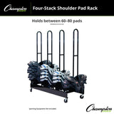 Champion Sports SHOULDER PAD RACK TWO STACKS