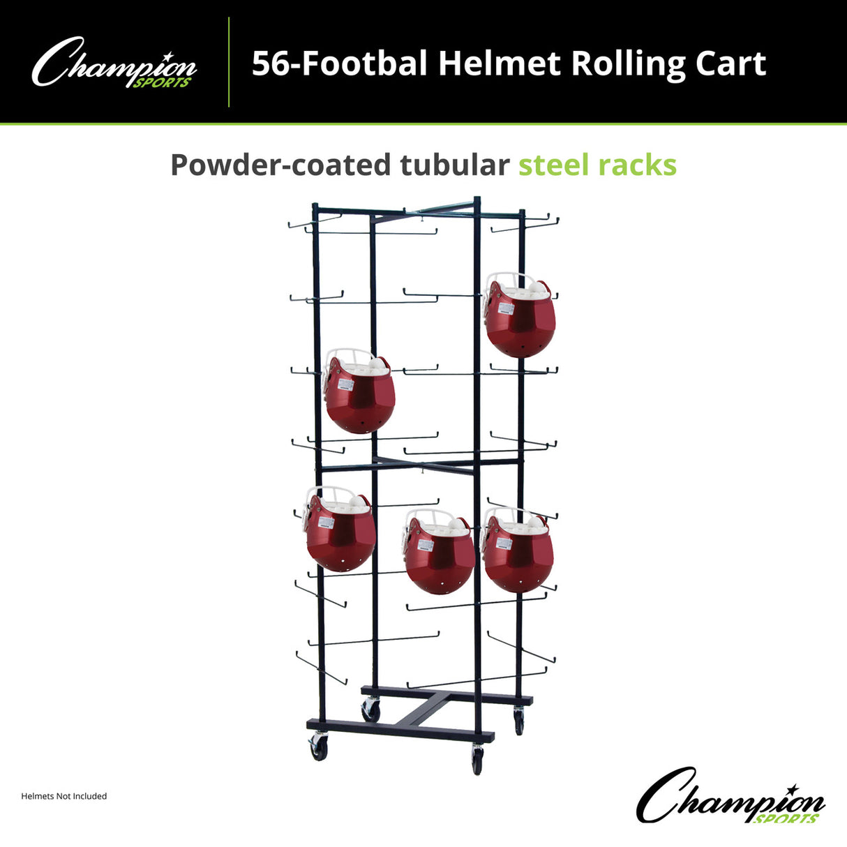Champion Sports 56 FOOTBAL HELMET ROLLING CART