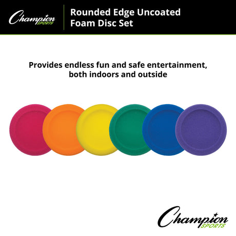 Champion Sports ROUNDED EDGE UNCOATED FOAM DISC SET
