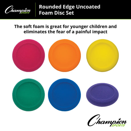 Champion Sports ROUNDED EDGE UNCOATED FOAM DISC SET