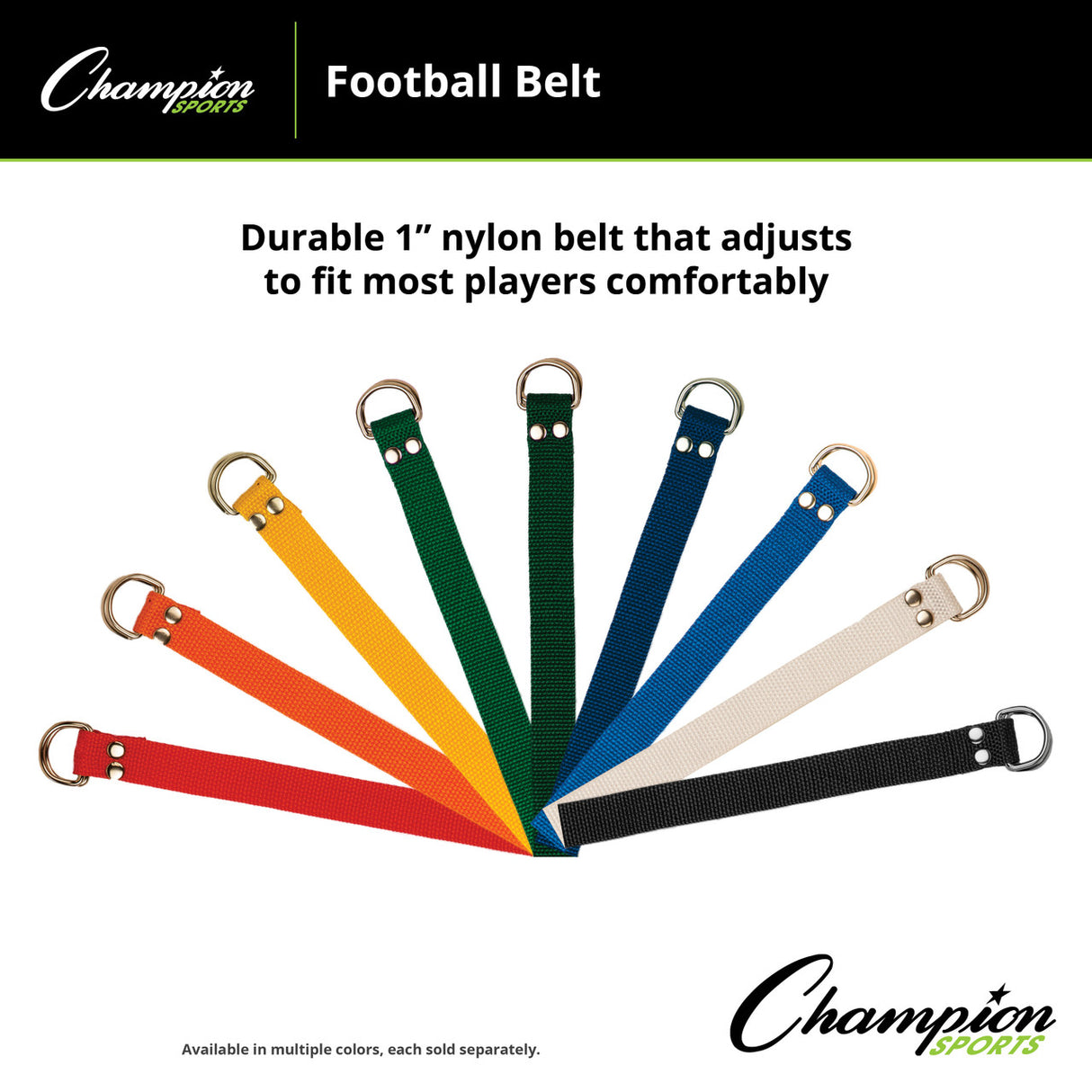 FOOTBALL BELT BLACK