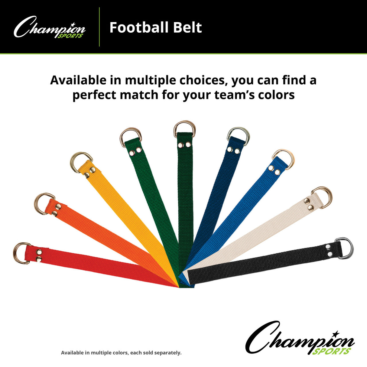 FOOTBALL BELT BLACK
