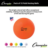 FIELD HOCKEY BALLS ORANGE