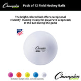 FIELD HOCKEY BALLS ORANGE