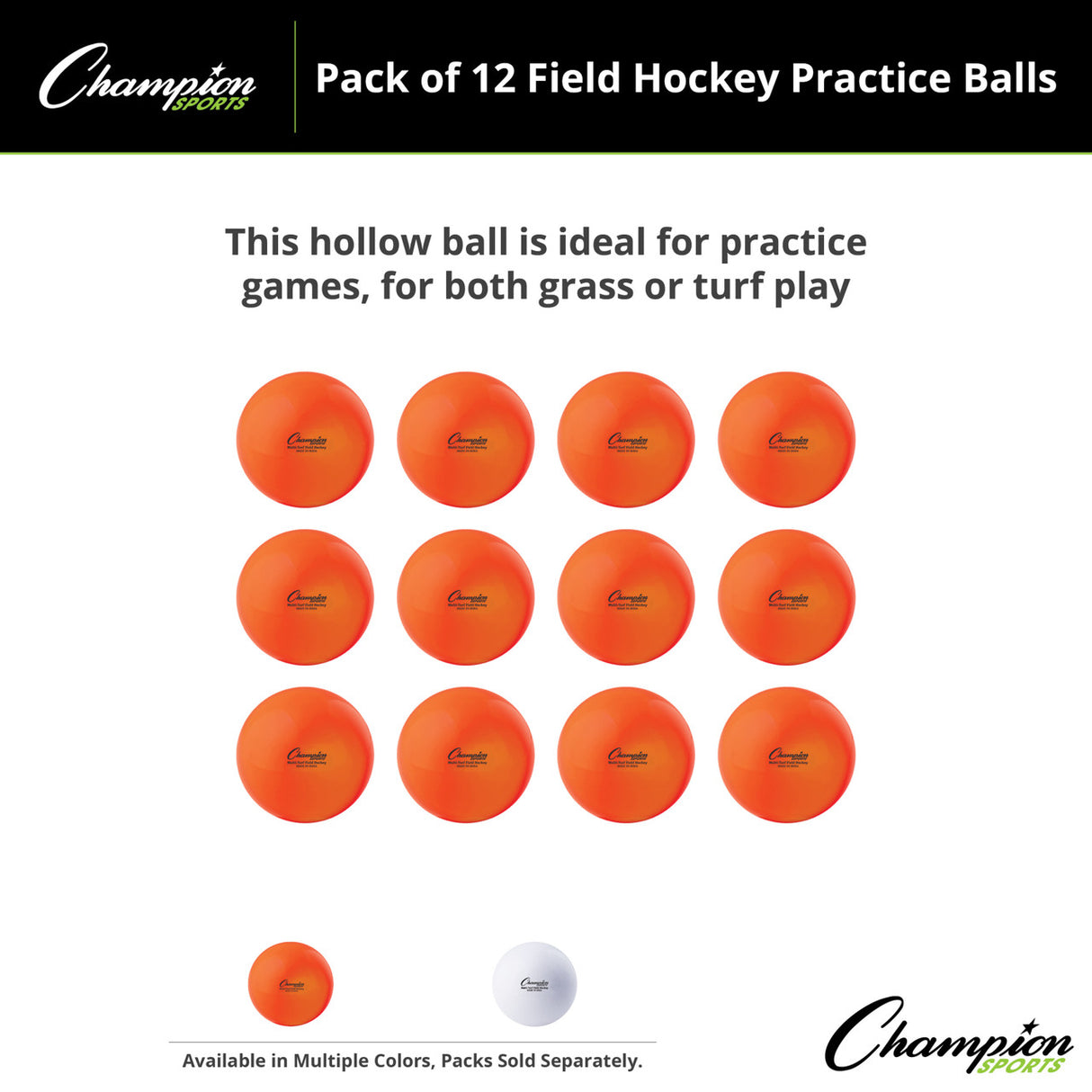 FIELD HOCKEY PRACTICE BALLS ORANGE