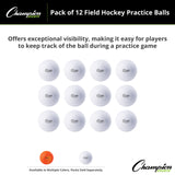 FIELD HOCKEY PRACTICE BALLS ORANGE