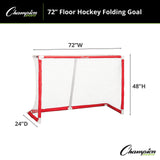 Champion Sports 72" FLOOR HOCKEY FOLDING GOAL