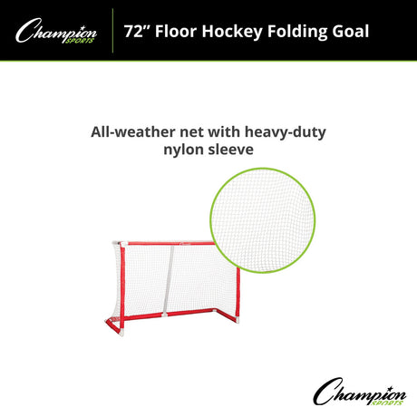 Champion Sports 72" FLOOR HOCKEY FOLDING GOAL
