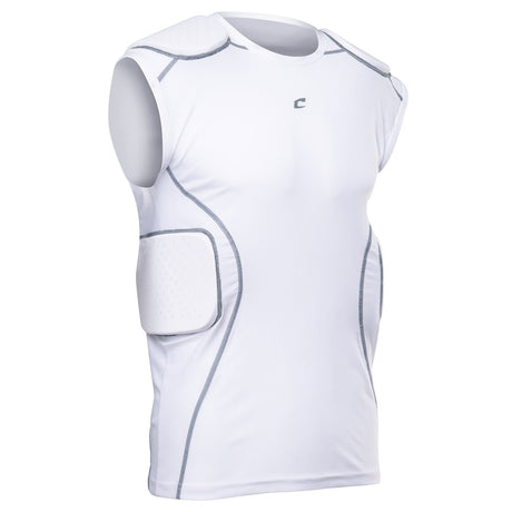 Champro FORMATION Padded Compression Shirt | Champro FJU18 Champro WHITE XS