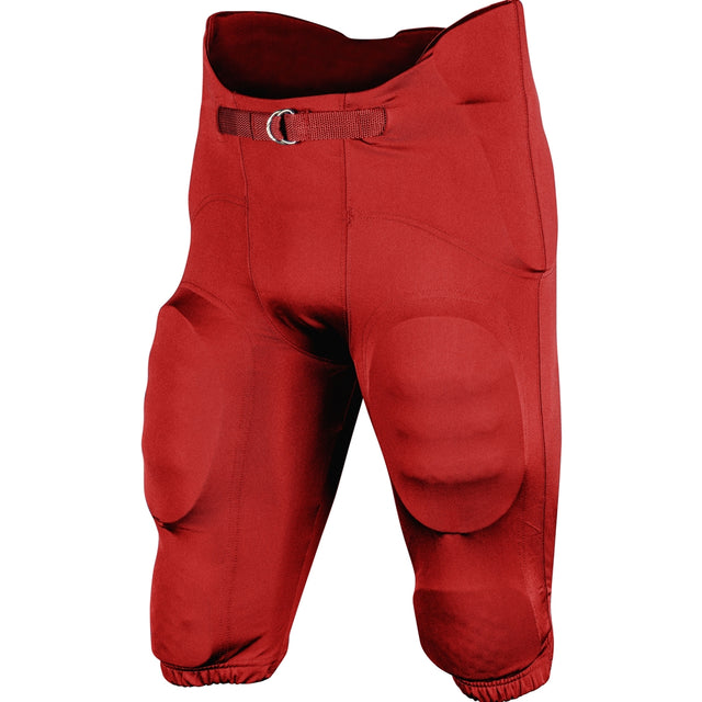 TERMINATOR 3 INTEGRATED FOOTBALL PANT W/BUILT-IN PADS | Champro FPU19 - Red Accessories Champro Sports Red Youth 2XS
