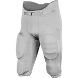 TERMINATOR 3 INTEGRATED FOOTBALL PANT W/BUILT-IN PADS | Champro FPU19 - Silver Accessories Champro Sports Silver Youth 2XS