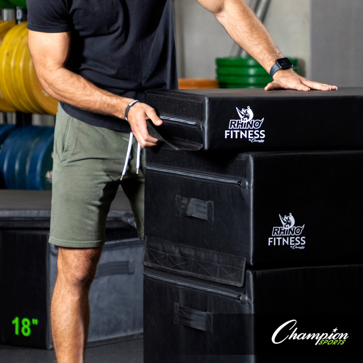 Champion Sports FOAM PLYO BOX 12" H
