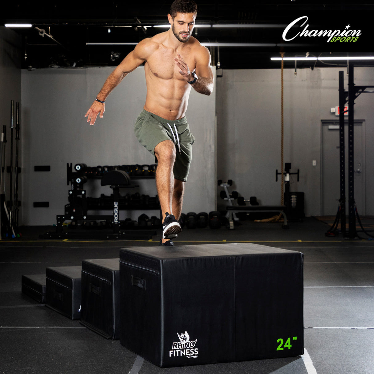 Champion Sports FOAM PLYO BOX 12" H