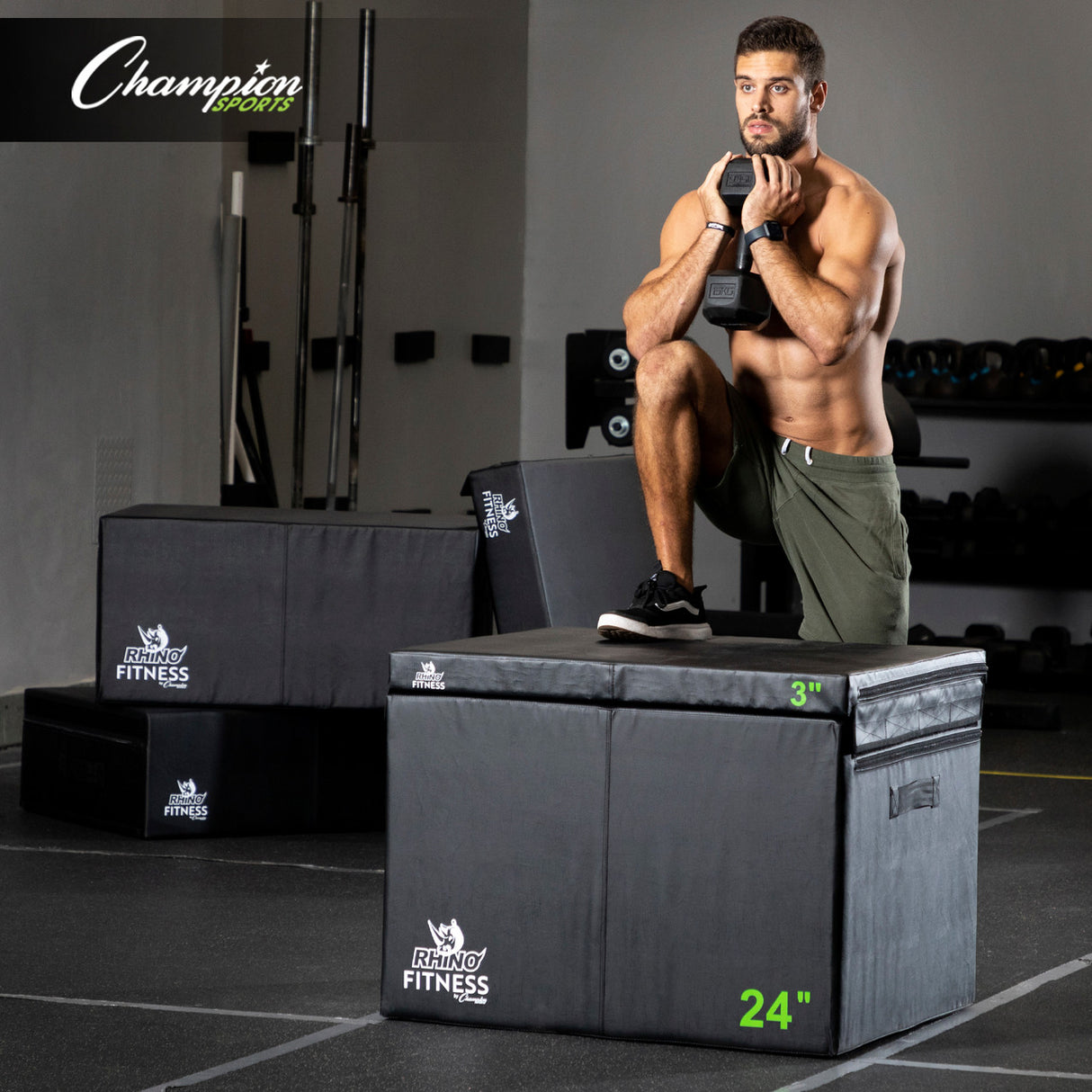 Champion Sports FOAM PLYO BOX 12" H