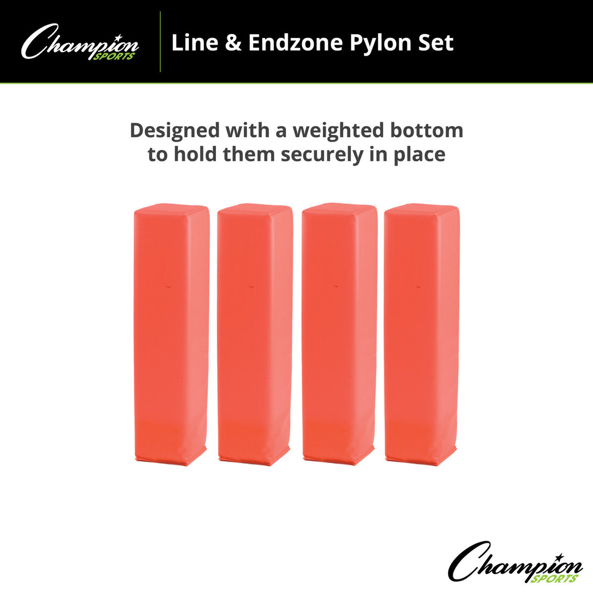 Champion Sports LINE AND ENDZONE PYLON SET