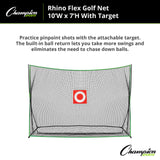 RHINO Flex RHINO FLEX GOLF NET 10' X 7' WITH TARGET