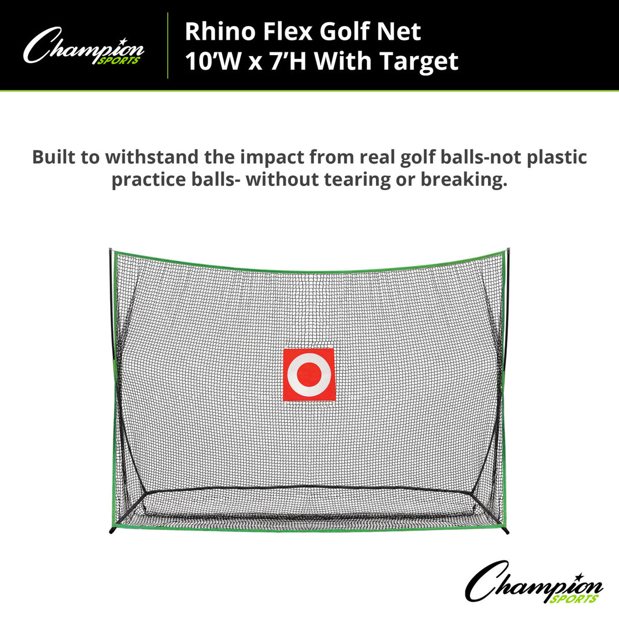 RHINO Flex RHINO FLEX GOLF NET 10' X 7' WITH TARGET
