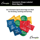Champion Sports GEOMETRIC BEAN BAG SET