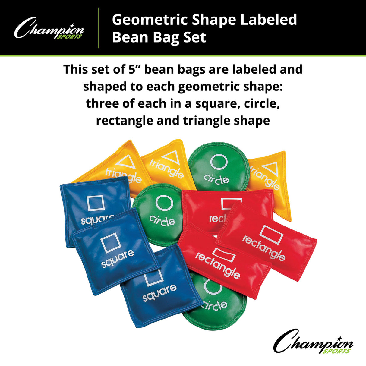 Champion Sports GEOMETRIC BEAN BAG SET
