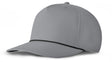 J7256 Clubhouse Performance Rope Cap - Gray with Black Rope (Front)