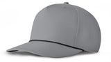 J7256 Clubhouse Performance Rope Cap - Gray with Black Rope (Front)