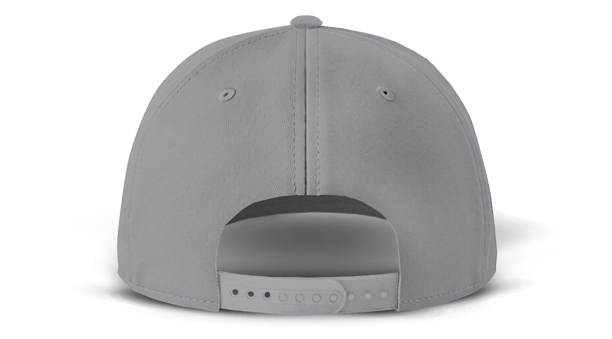 J7256 Clubhouse Performance Rope Cap - Gray with Black Rope (Back)