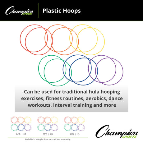 Champion Sports PLASTIC HOOPS 36" D