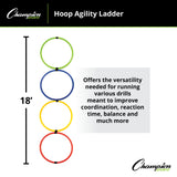 Champion Sports HOOP AGILITY LADDER