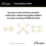 Champion Sports HOOP AGILITY LADDER