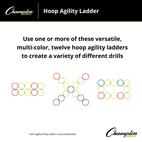 Champion Sports HOOP AGILITY LADDER