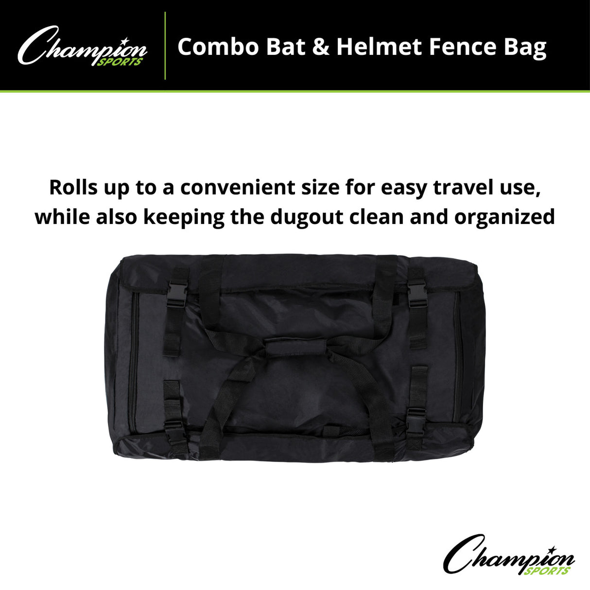 Champion Sports COMBO BAT AND HELMET FENCE BAG