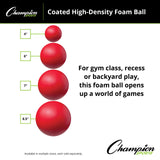 Champion Sports COATED HIGH-DENSITY FOAM BALL 8.5" D