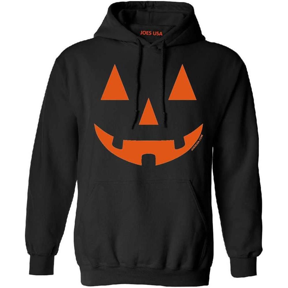 Joe's USA - JACK O' LANTERN PUMPKIN Halloween Costume Black Hoodie Sweatshirt Joe's USA