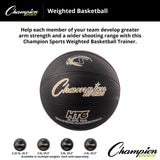 Champion Sports WEIGHTED BASKETBALL 2.25 LB, 28.5" WOMENS