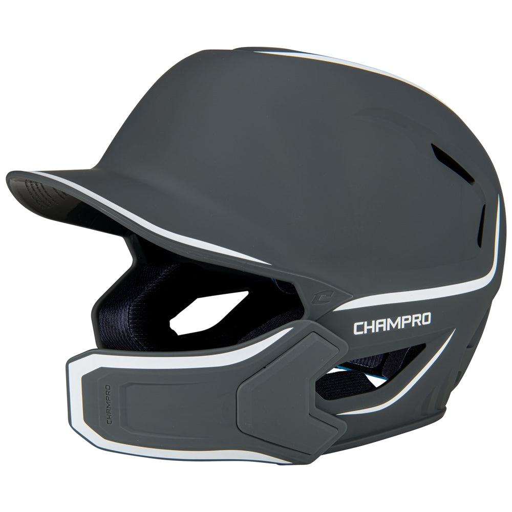 Champro HXE Matte Baseball Helmet w/Jaw Guard | Champro HXEM2JG