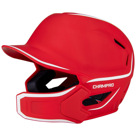 Champro HXE Matte Baseball Helmet w/Jaw Guard | Champro HXEM2JG