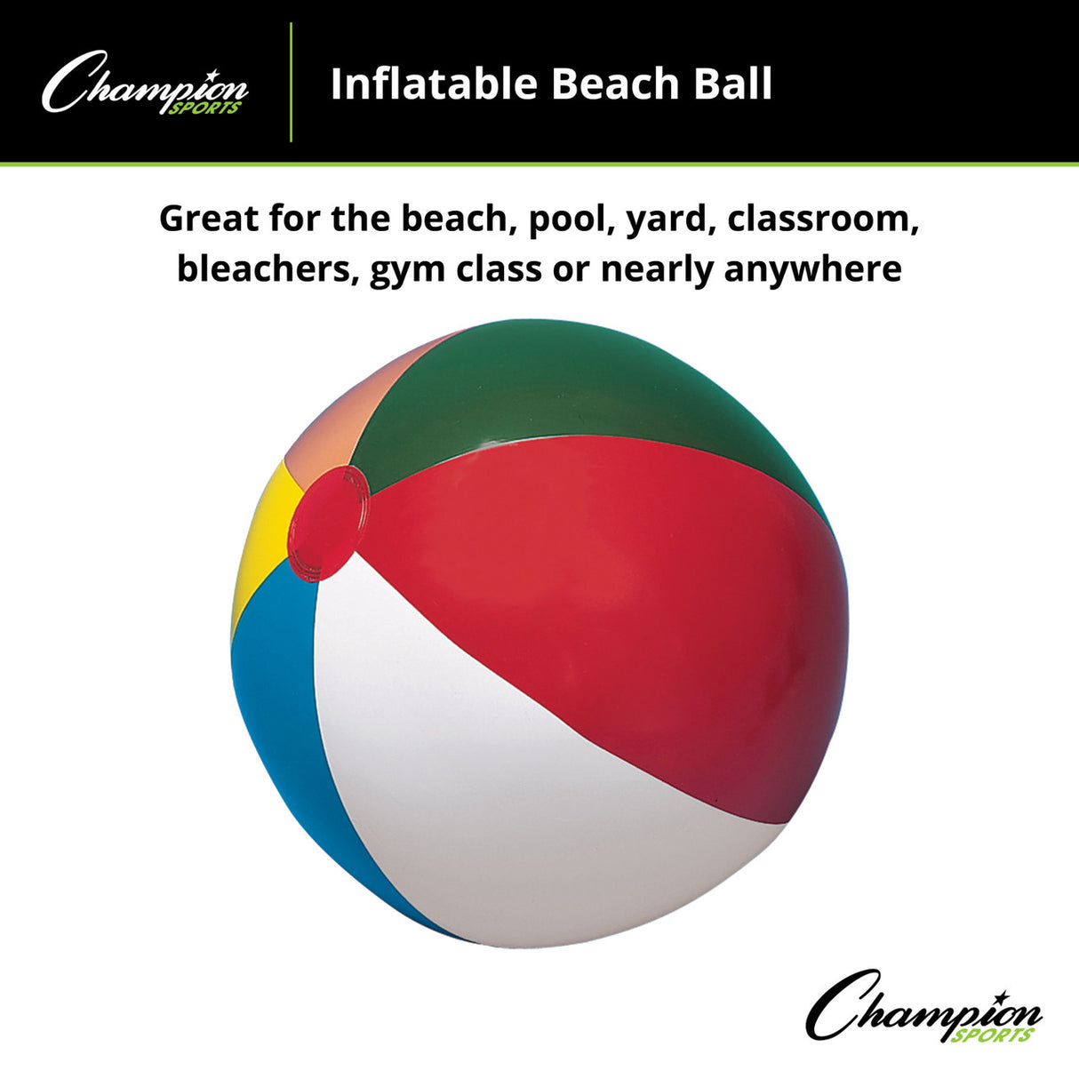 Champion Sports BEACH BALL 12" D