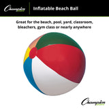 Champion Sports BEACH BALL 12" D