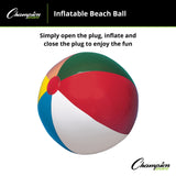 Champion Sports BEACH BALL 12" D
