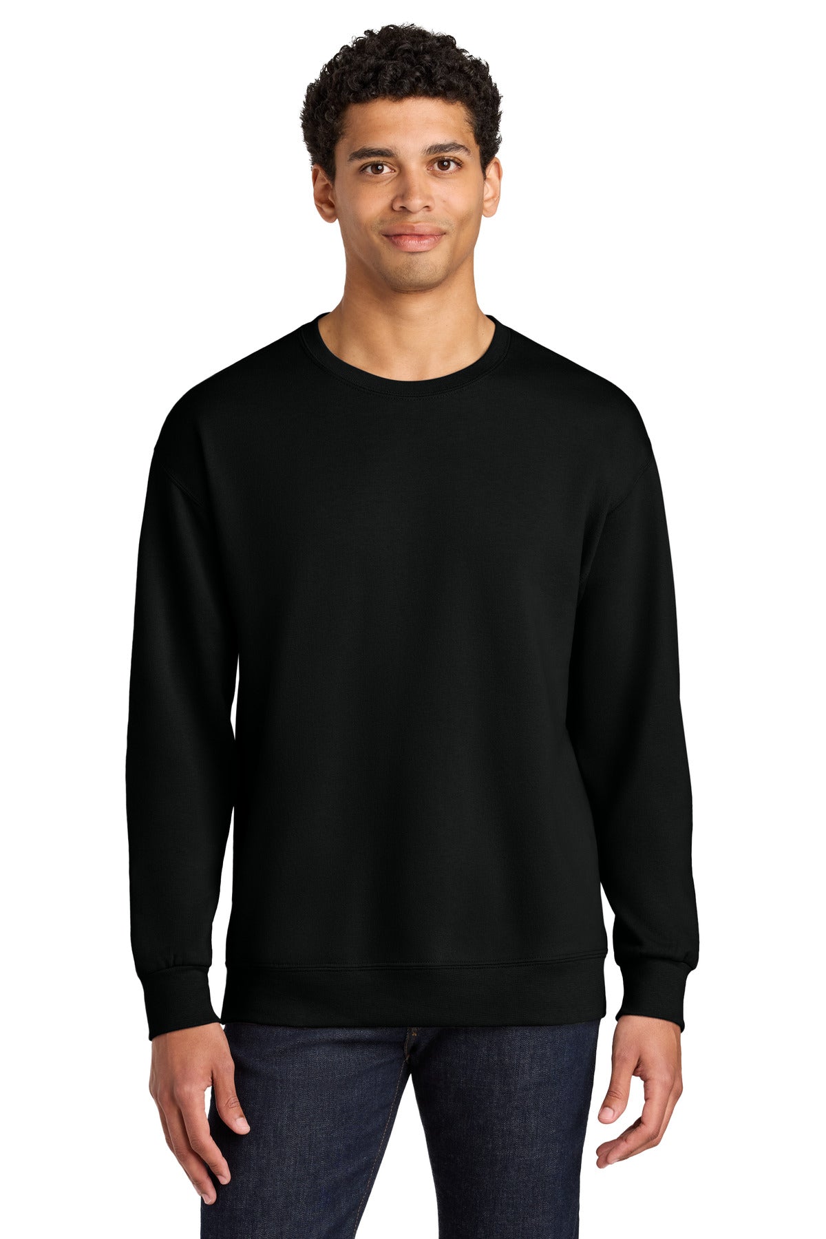 Jerzees Ultimate ™  Unisex CVC Ring Spun Crewneck Sweatshirt IC48M - Jerzees IC48M