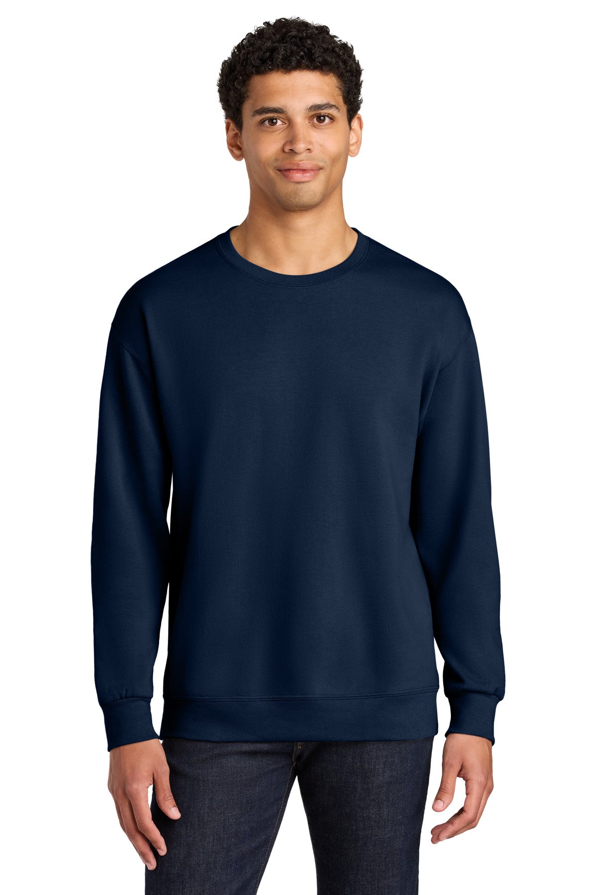 Jerzees Ultimate ™  Unisex CVC Ring Spun Crewneck Sweatshirt IC48M - Jerzees IC48M