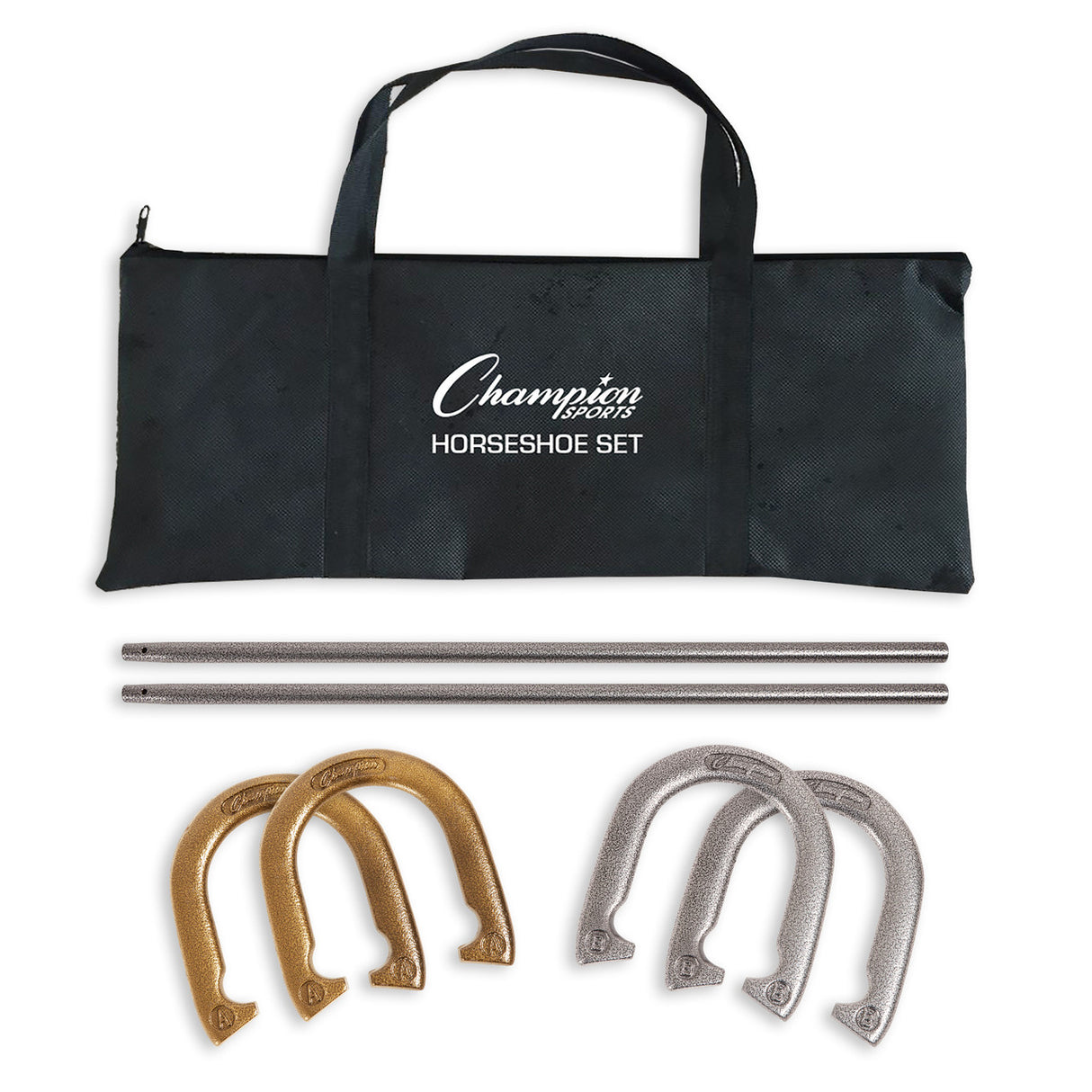 DELUXE STEEL HORSESHOE SET
