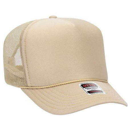 OTTO CAP 5 Panel High Crown Mesh Back Foam Trucker Hat 39-165 Caps OTTO CAP