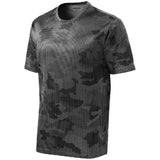 Joe's USA Men's Camo Hex Workout Tee DRI-EQUIP Iron Grey XS