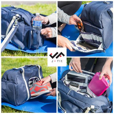 JFIT ABBIE YOGA BAG, NAVY