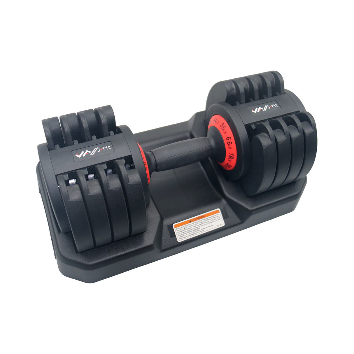 ADJUSTABLE DUMBBELL SET, 6.6-55 LB