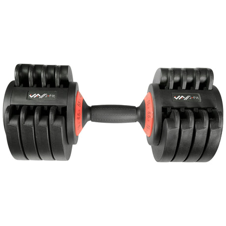 JFIT ADJUSTABLE DUMBBELL SET, 6.6-55 LB