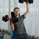 JFIT ADJUSTABLE DUMBBELL SET, 6.6-55 LB